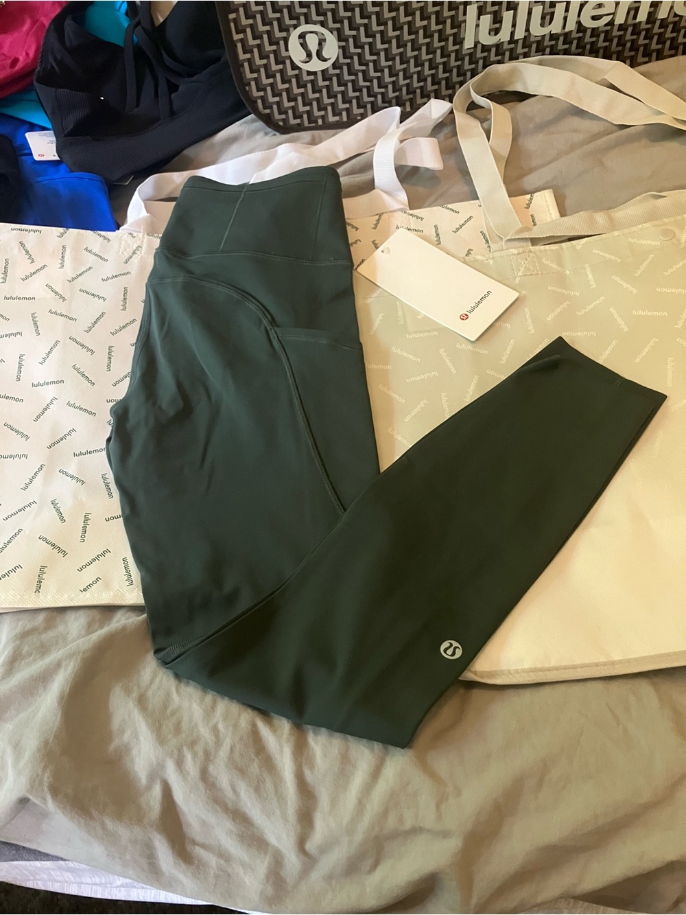 NWT Lululemon Fast and Free High-Rise Tight 25", Sz 6, Smoked Spruce
